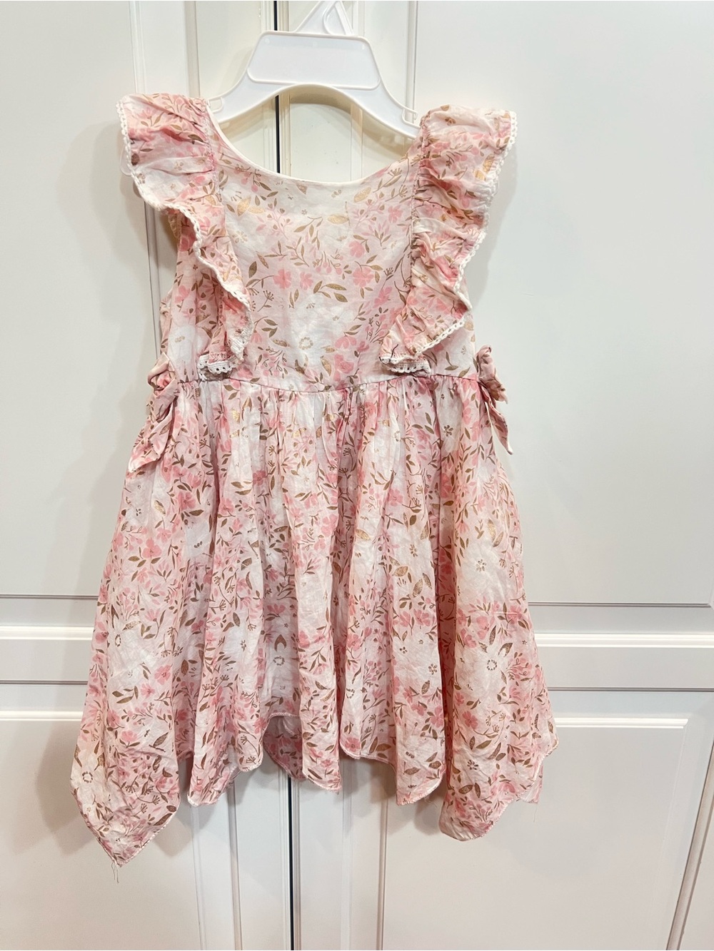 Shabby Chic Floral Ruffle Dress